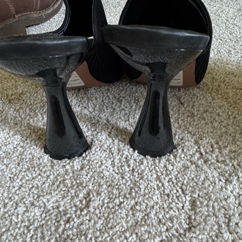 ASOS Black Ribbed Mules - Picture 4 of 6
